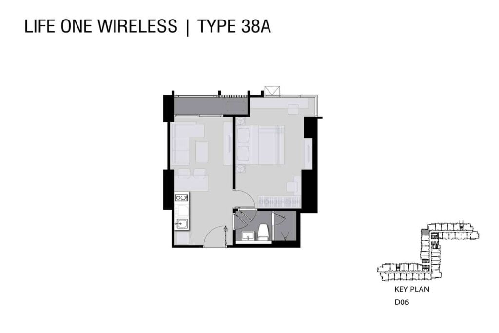 Life one Wireless 1 bedroom (38 sqm.)