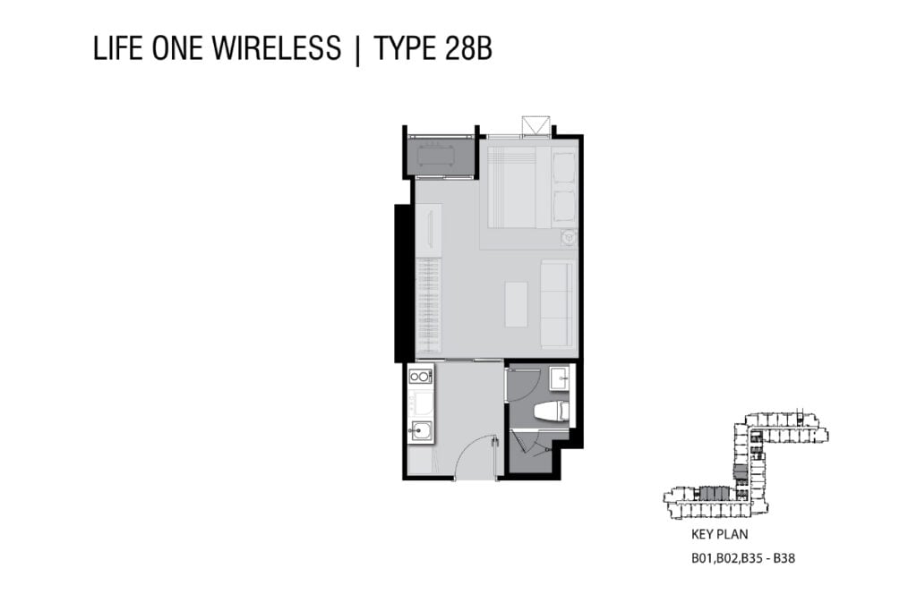 Life one Wireless Studio (28 sqm.)