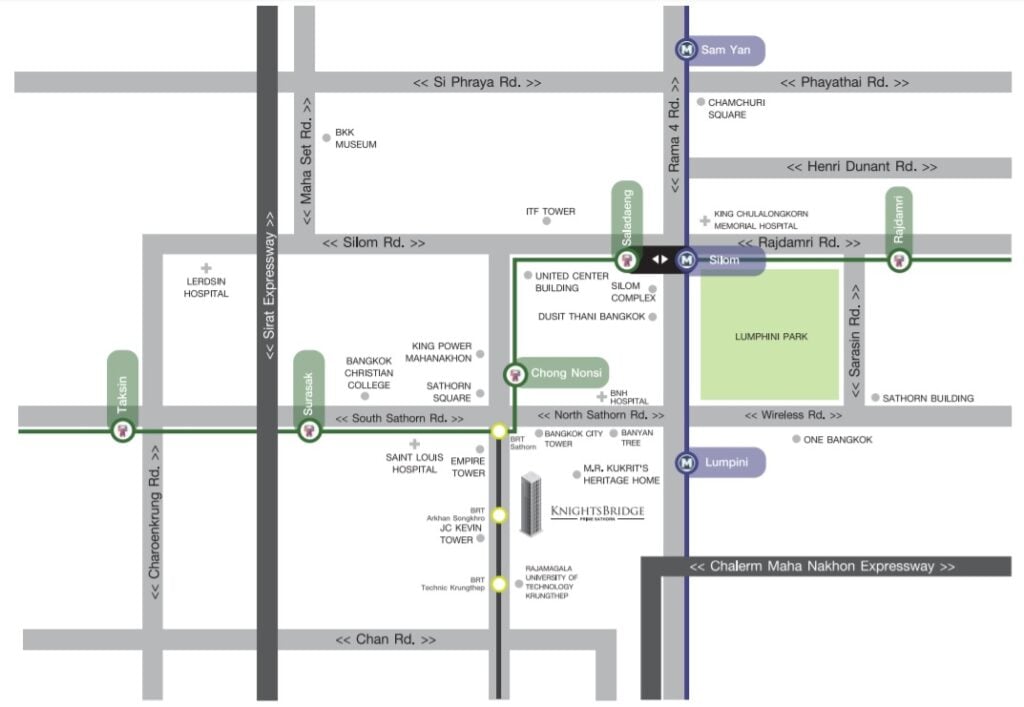 KnightsBridge Prime Sathorn map