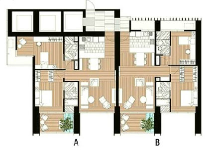 2 Bedroom Type A1B1 