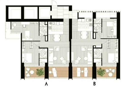 2 Bedroom Type A3B3 - 98 sq.m.