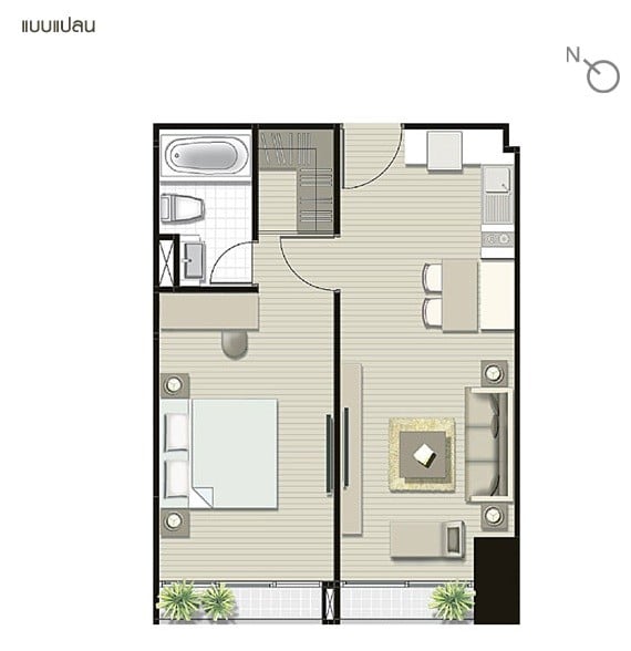 1 Bedroom Type A4 – 50.86 sq.m.