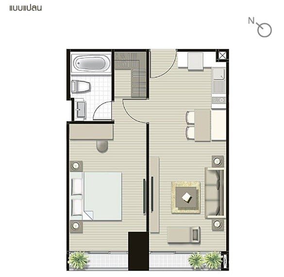 1 Bedroom Type A6 – 50.19 sq.m.