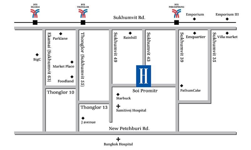 H Sukhumvit Map