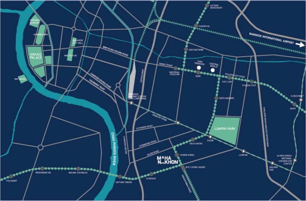 The Ritz-Carlton Residences at King Power Mahanakorn Map