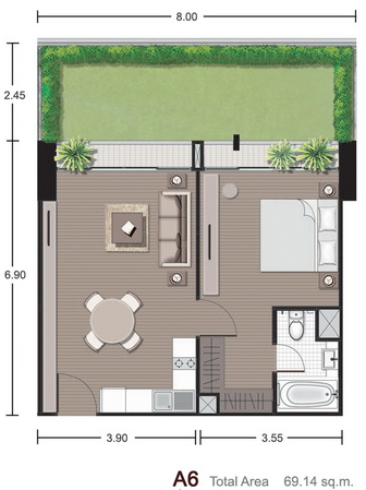 Noble Reveal Ekamai 1 Bedroom A6