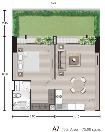 Noble Reveal Ekamai 1 Bedroom A7