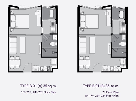 Rhythm Ekkamai 1 BD Type B01 35 sq.m.