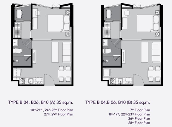 Rhythm Ekkamai 1 BD Type B04, 06, 10 35 sq.m.