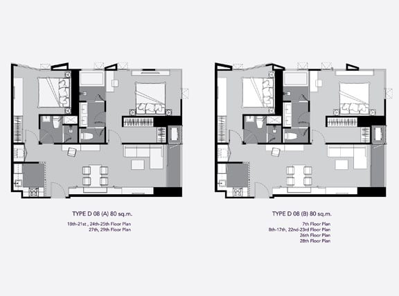 Rhythm Ekkamai 2 BDs Type C08 70 sq.m.