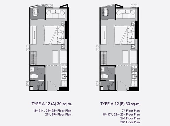 Rhythm Ekkamai Studio Type A12 30 sq.m.