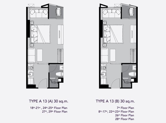 Rhythm Ekkamai Studio Type A13 30 sq.m.