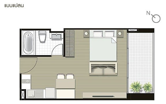 Studio Type S9 – 37.23 sqm.