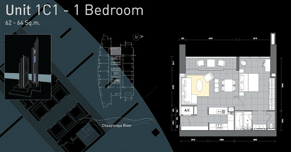 The River by Raimon Land 1 Bedroom 1C