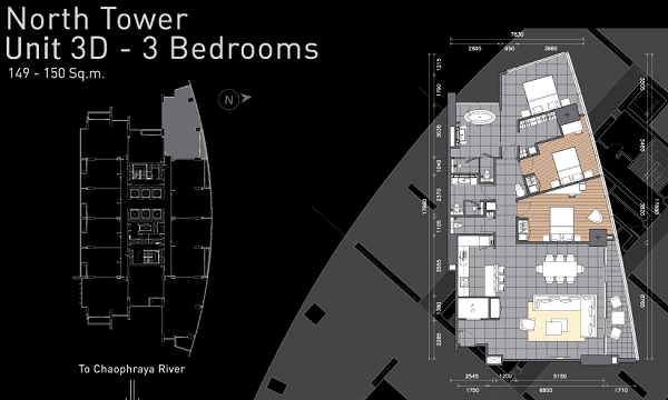 The River by Raimon Land 3 Bedrooms 3D