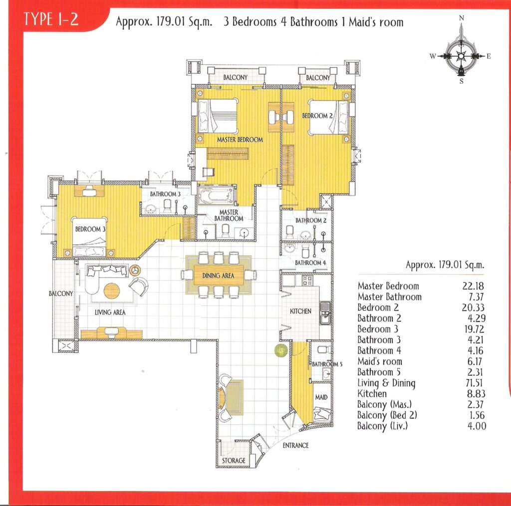 La Vie en Rose Place 3 Bedrooms Type 1-2