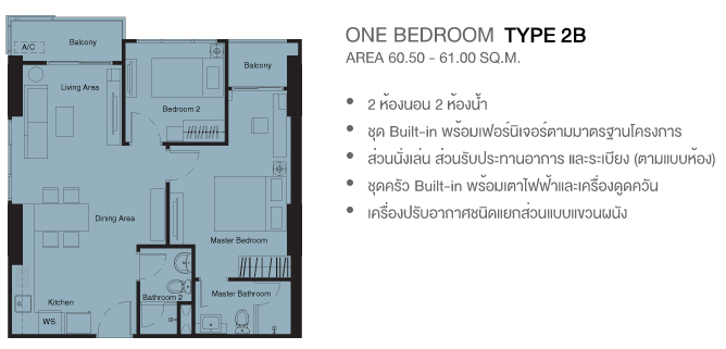 BLOCS 77 2 Bedrooms Type 2B