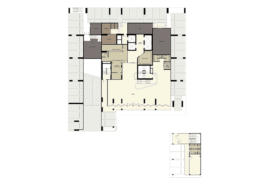 Ideo Sathorn-Wongwian Yai 1st floor Plan