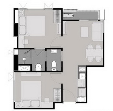 Rhythm Asoke 2 Bedrooms Type C1