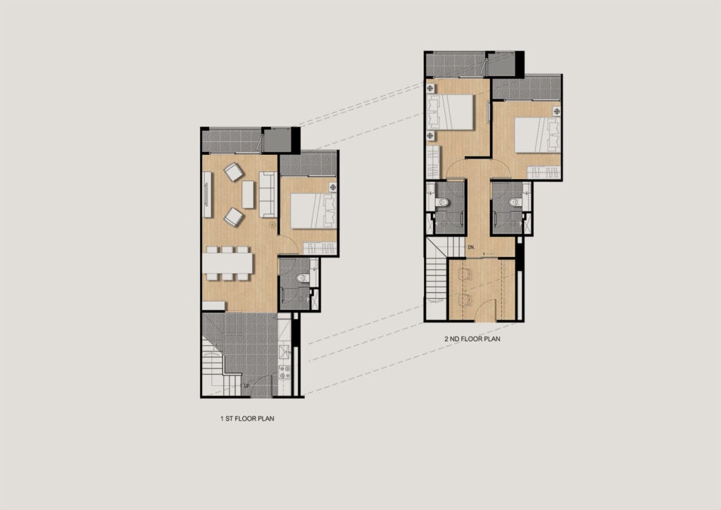 Siamese Surawong 3 Bedrooms Duplex 114.50 sq.m.