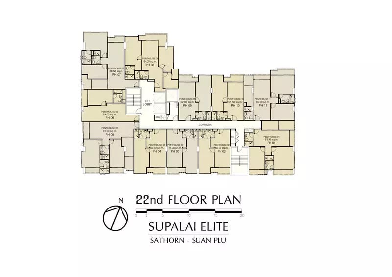 Supalai Elite Sathorn Suanplu 22nd Floor