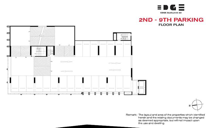 Edge Sukhumvit 23 Parking 2nd - 9th floor