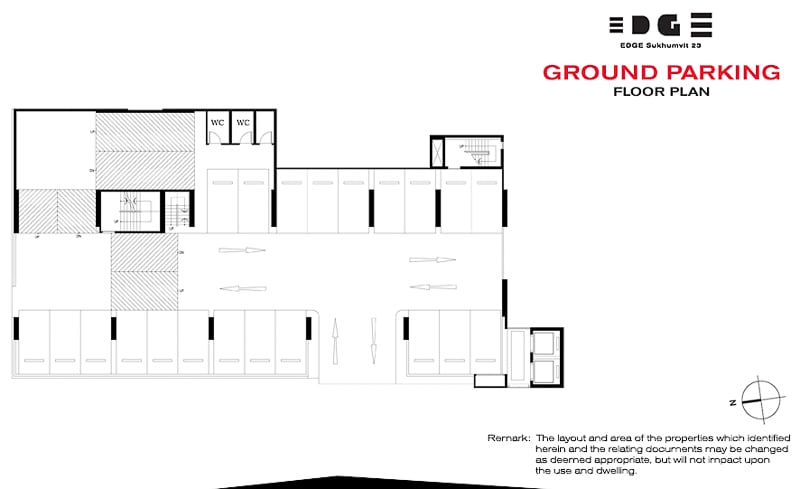 Edge Sukhumvit 23 Parking Ground Floor