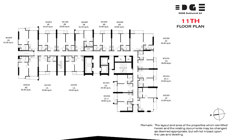 Edge Sukhumvit 23 Residence 11th floor