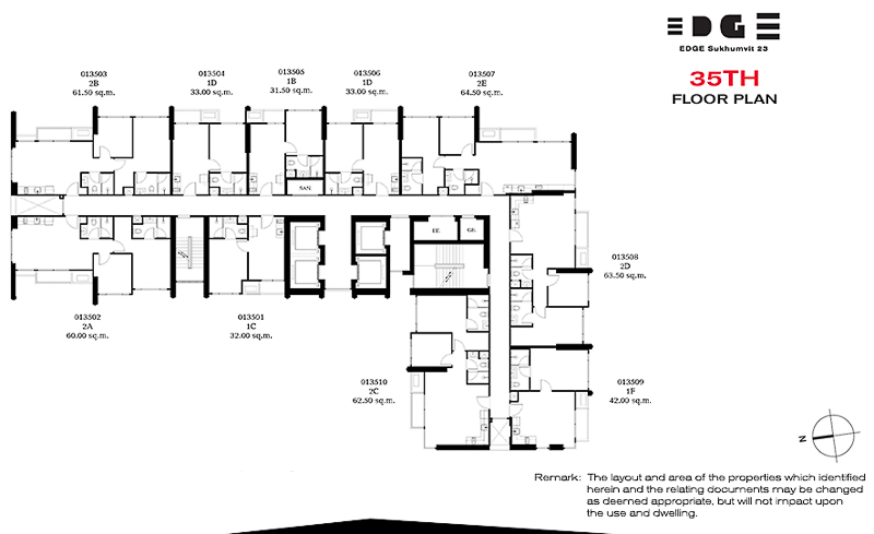 Edge Sukhumvit 23 Residence 35th floor