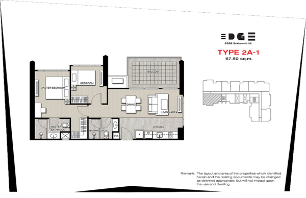 Edge Sukhumvit 2BD Type 2A-1