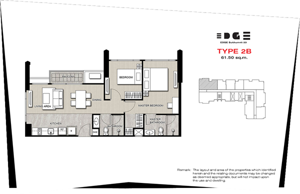 Edge Sukhumvit 2BD Type 2B