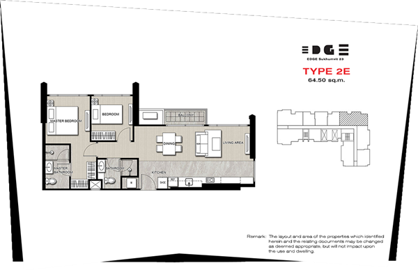 Edge Sukhumvit 2BD Type 2E