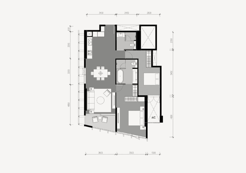 The Estelle Phrom Phong 2 Bedrooms 92.00 sqm.