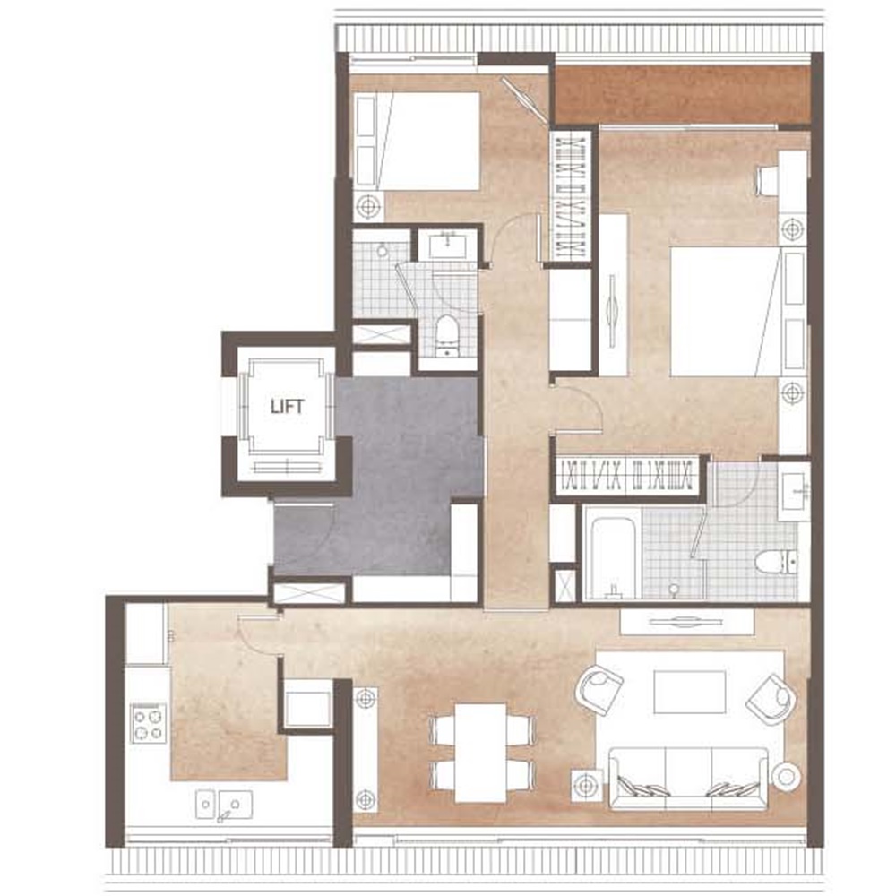 Chalermnit Art De Maison 2 Bedrooms A201