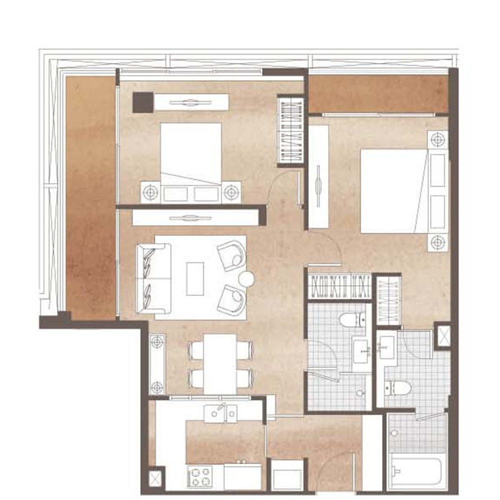 Chalermnit Art De Maison 2 Bedrooms A308