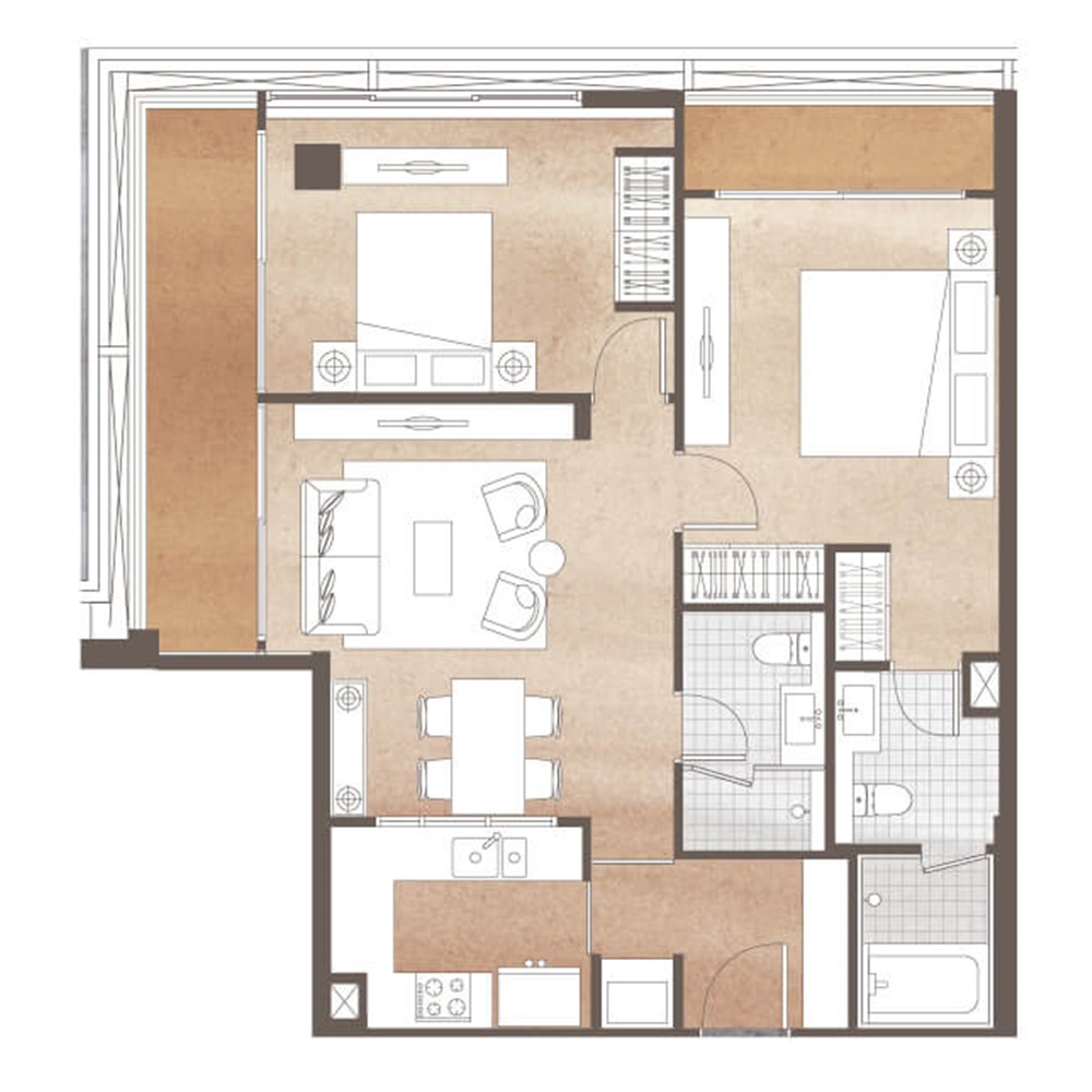 Chalermnit Art De Maison 2 Bedrooms A409