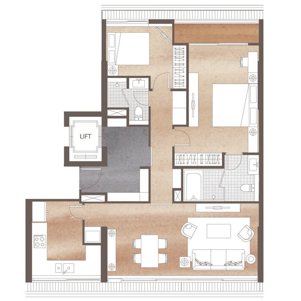 Chalermnit Art De Maison 2 Bedrooms A501