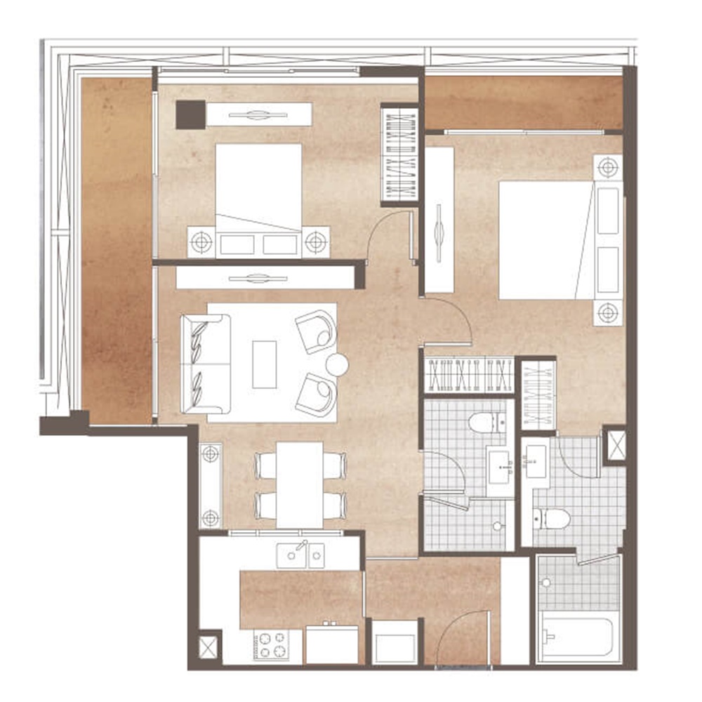 Chalermnit Art De Maison 2 Bedrooms A507