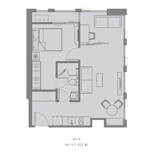 Chapter Chula-Samyan Map 1 Bedroom plus B12