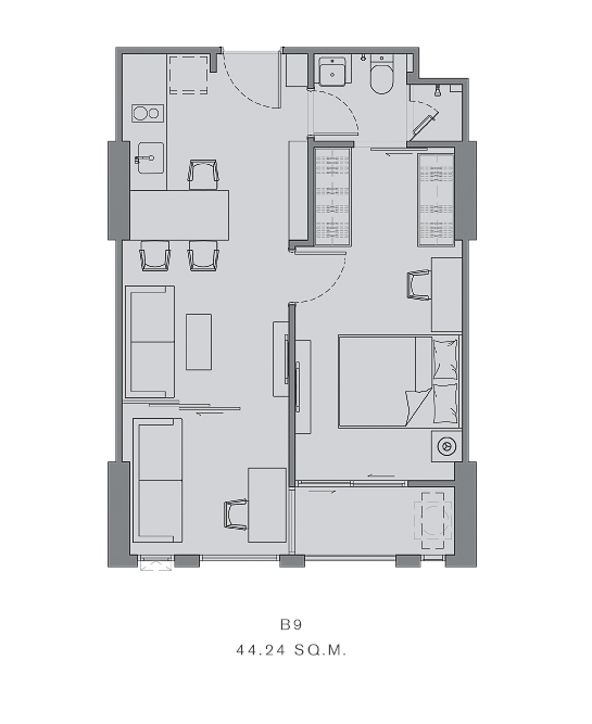 Chapter Chula-Samyan Map 1 Bedroom plus B9