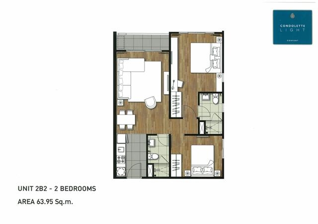 Condolette Light Convent 2 Bedrooms 2B2