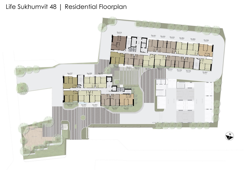 Life Sukhumvit 48 Residence floor plan