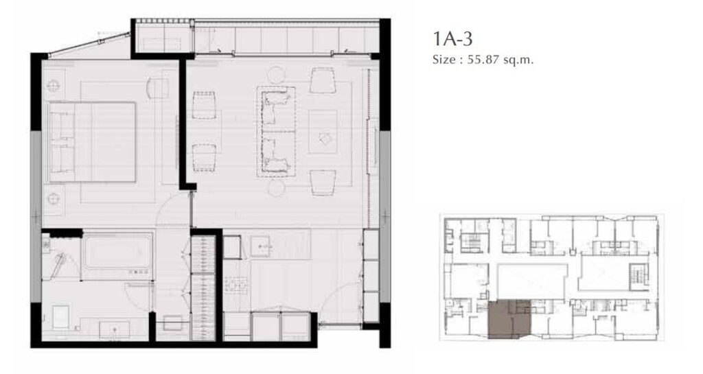 Saladeang One 1 Bedroom Type 1A-3