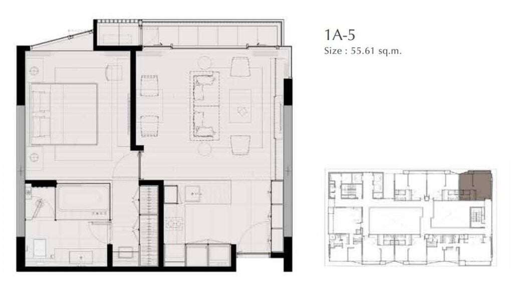 Saladeang One 1 Bedroom Type 1A-5