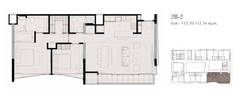 Saladeang One 2 Bedrooms Type 2B-2