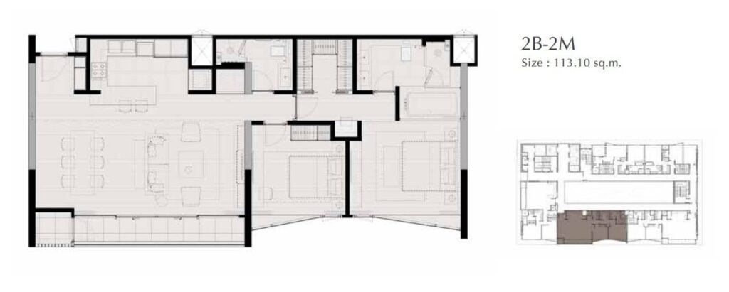 Saladeang One 2 Bedrooms Type 2B-2M