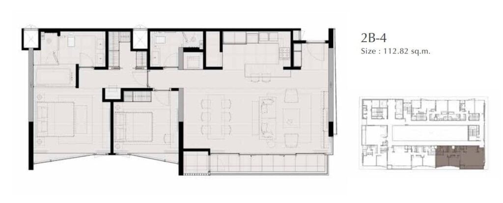 Saladeang One 2 Bedrooms Type 2B-4