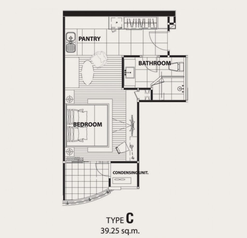 Sathon Heritage Residences Studio type C