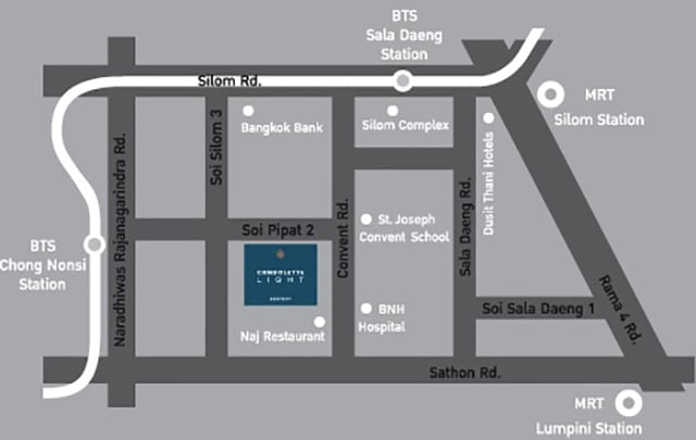 Condolette Light Convent Map