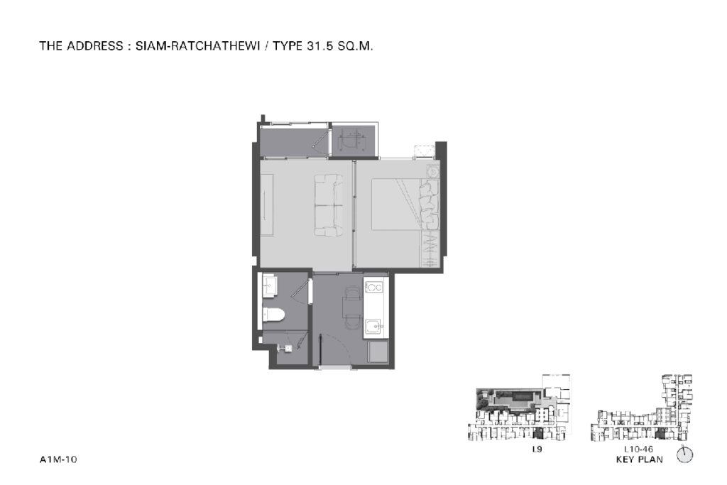 The Address Siam Ratchathewi 1 Bedroom A1